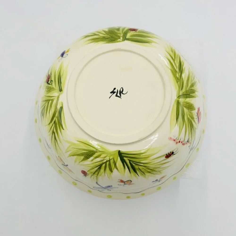 Hand Painted Art Pottery 8.25” x 3